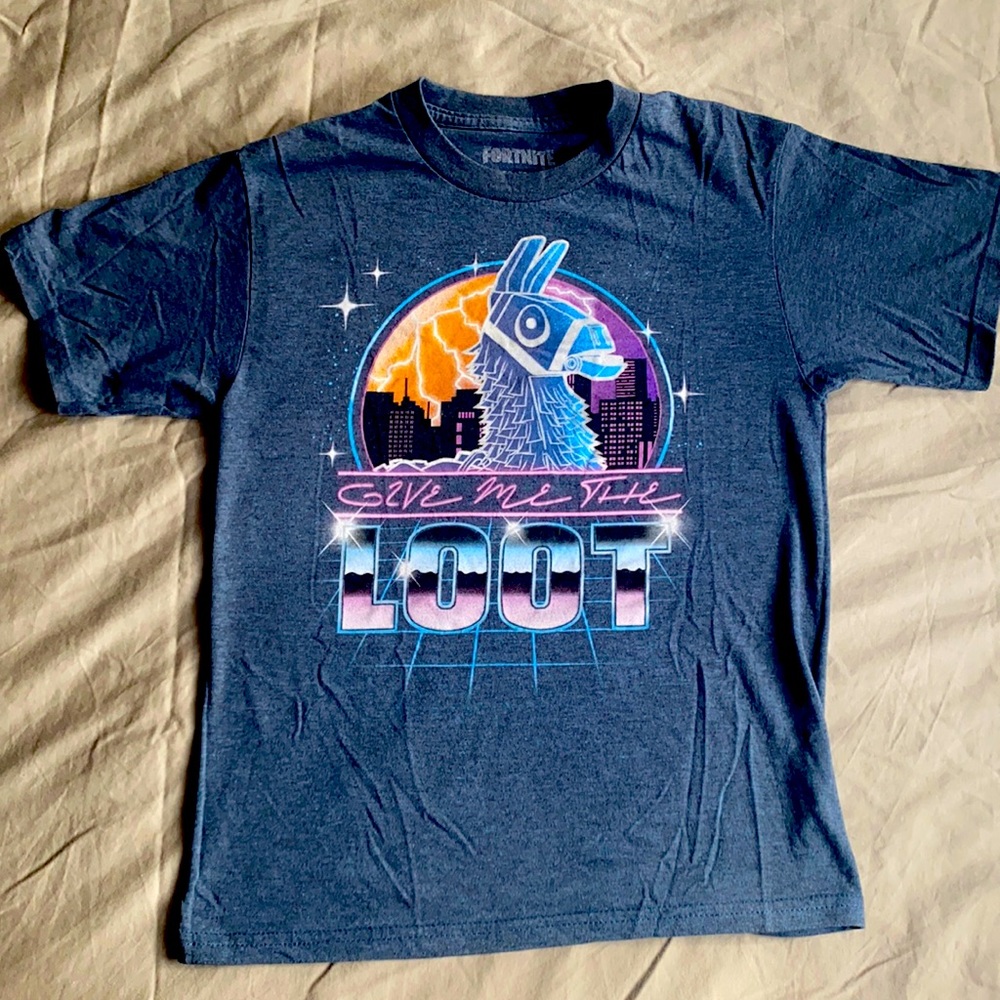 Fortnite give me the loot T-shirt. extra large